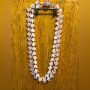 Vintage Costume Jewelry Flower Tiki Necklace 💐💜